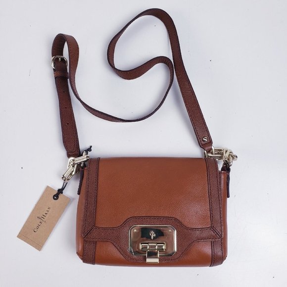 Cole Haan Handbags - Cole Haan Marisa Crossbody Woodbury Vintage Valise II B41836 Brown Leather
